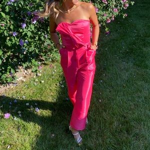 Hot pink Pant Suit from Free People. Size S! Worn once. Best for 5FT & under